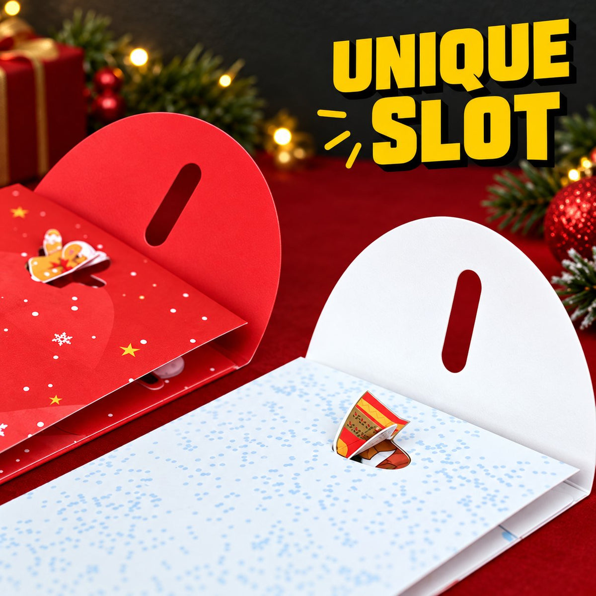 🎁Handmade 3D Christmas Money Gift Card, Pop Up Holiday Card with Cash Envelope, Creative Christmas Greeting Card for Kids, Family & Loved Ones💵