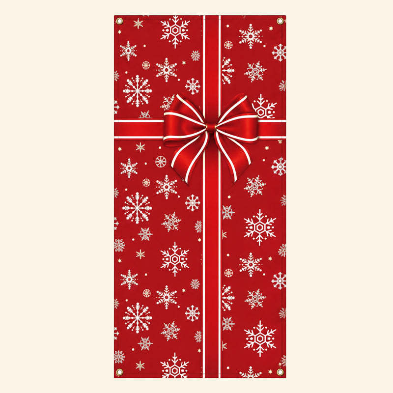 New Christmas Door Cover – Festive Holiday Party Decoration & Door Curtain