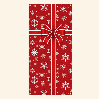 New Christmas Door Cover – Festive Holiday Party Decoration & Door Curtain