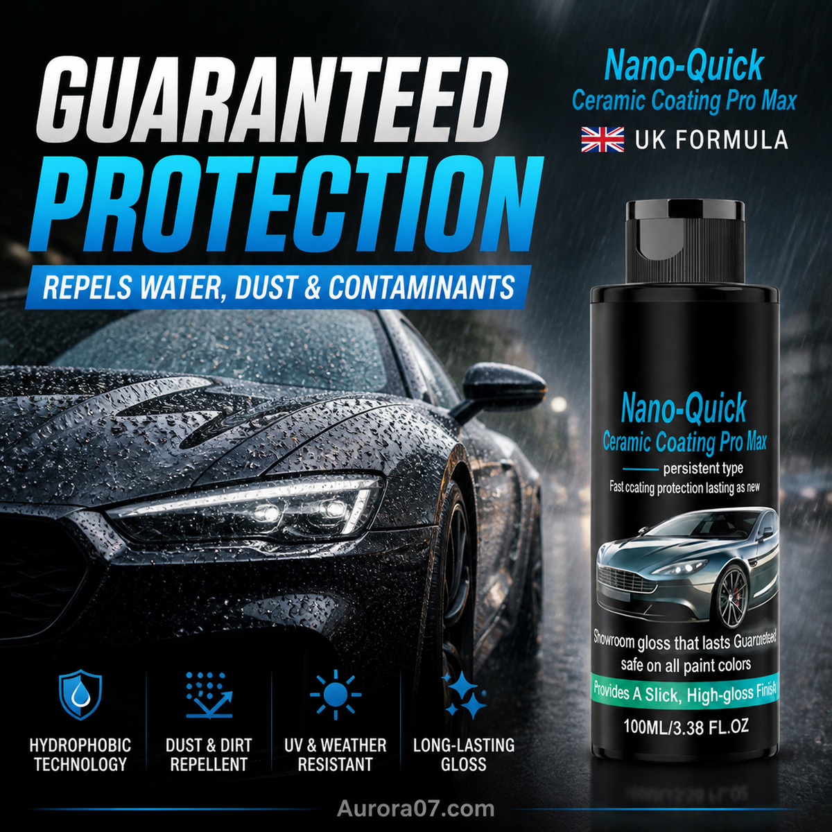 🚗 LIMITED‑TIME 50% OFF! 💥 High‑Gloss Nano Ceramic Spray – Hydrophobic, Long‑Lasting, Easy Application ✨