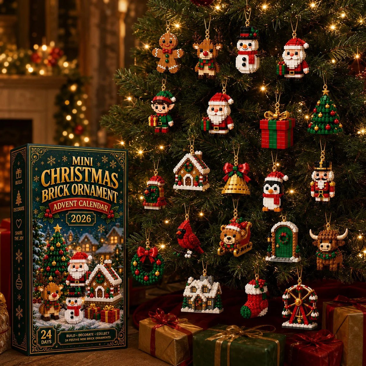 🎄 24-Day Mini Christmas Ornament Advent Calendar