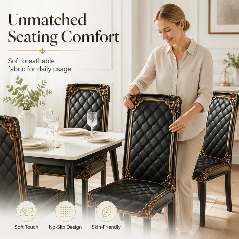 📢📢BUY 5 GET 5 FREE  !! ⏰ Washable Stretch Chair Cover – Snug fit, durable & easy‑clean ✨