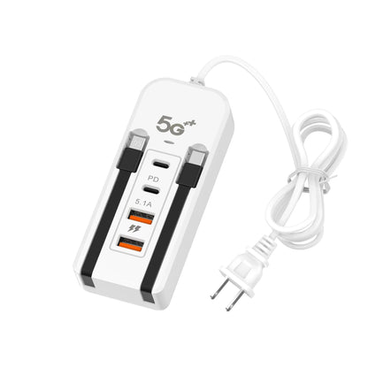 Charge 6 Devices Instantly! No-Clutter 66W Desktop Power Hub