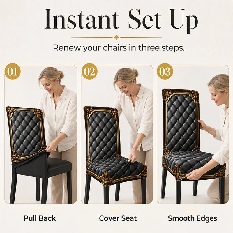 📢📢BUY 5 GET 5 FREE  !! ⏰ Washable Stretch Chair Cover – Snug fit, durable & easy‑clean ✨