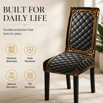 📢📢BUY 5 GET 5 FREE  !! ⏰ Washable Stretch Chair Cover – Snug fit, durable & easy‑clean ✨