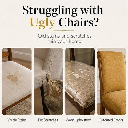 📢📢BUY 5 GET 5 FREE  !! ⏰ Washable Stretch Chair Cover – Snug fit, durable & easy‑clean ✨