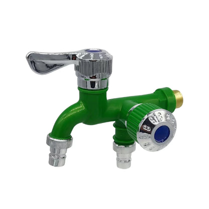 💧 Dual-Outlet Faucet – Two Independent Water Connections for Laundry, Garden & Everyday Cleaning