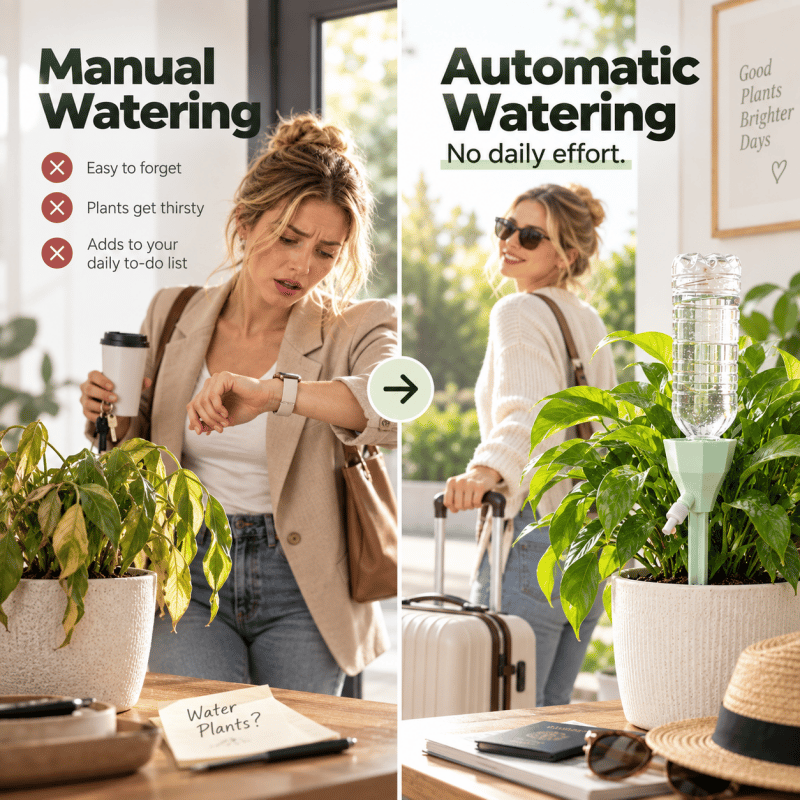 Adjustable Drip Watering Spikes, Automatic Plant Watering Devices for Potted Plants
