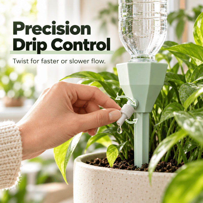 Adjustable Drip Watering Spikes, Automatic Plant Watering Devices for Potted Plants