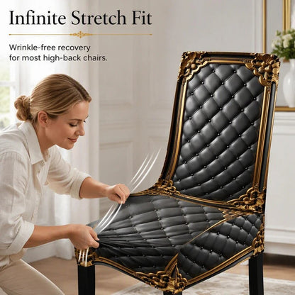 📢📢BUY 5 GET 5 FREE  !! ⏰ Washable Stretch Chair Cover – Snug fit, durable & easy‑clean ✨
