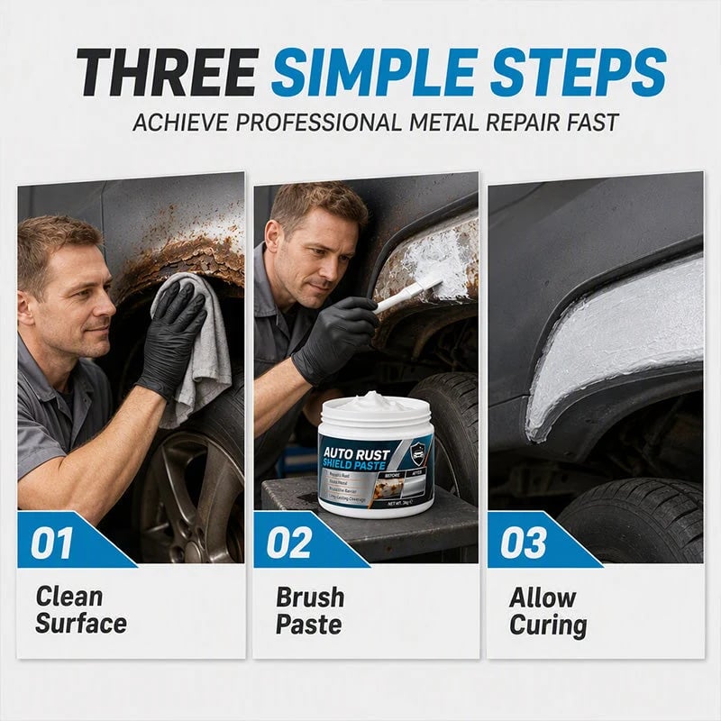 Car Metal Rust Repair Paste‑ Auto Rust Shield Anti‑Corrosion Restoration Cream
