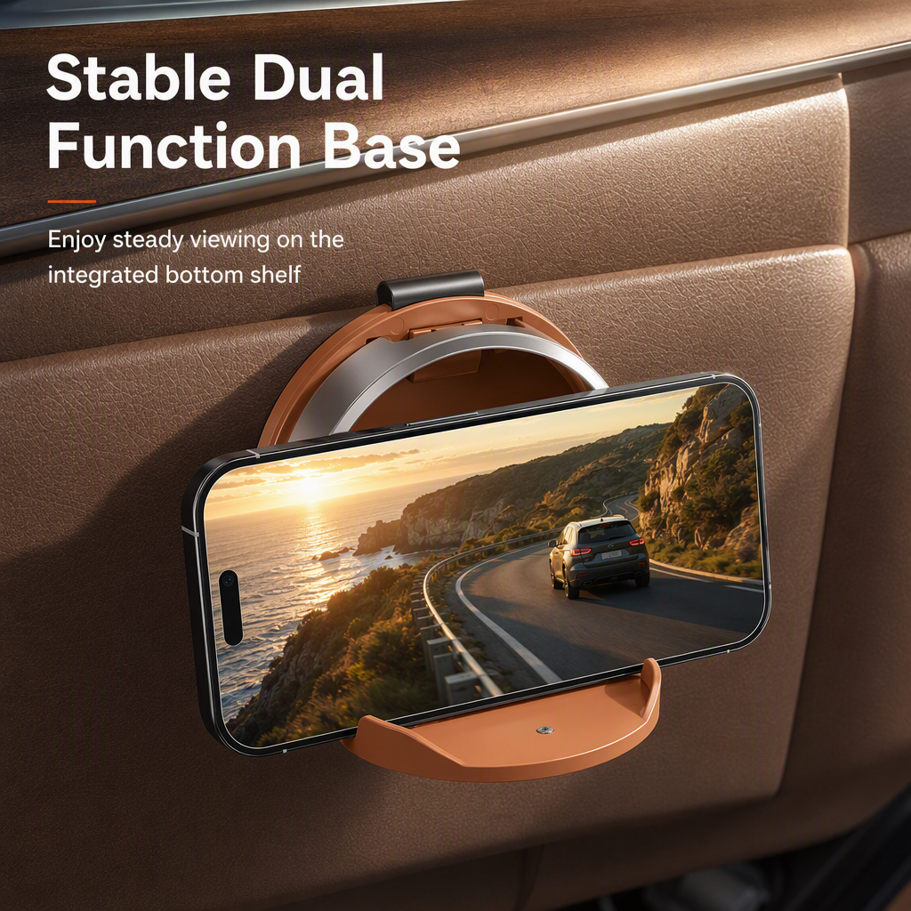 🚗🥤Multifunctional Foldable Car Door Cup Holder Large Diameter Drink and Water Bottle Storage Rack